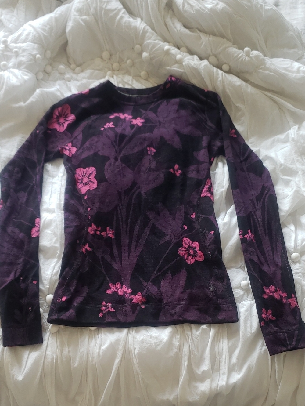 Smartwool Women's Classic Purple Iris Long-Sleeve Midweight 250 Thermal Top